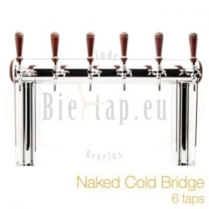 Lindr tapzuil Naked cold bridge 6-taps