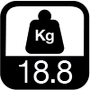18.8 kg