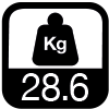 28.6 kg