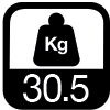 30.5 kg