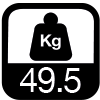 49.5 kg