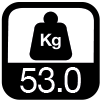 53 kg
